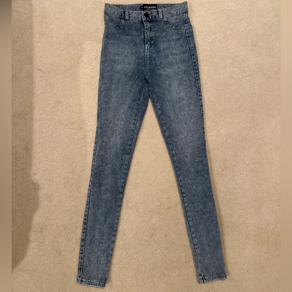 FIT Jeans Acid wash skinny size Small